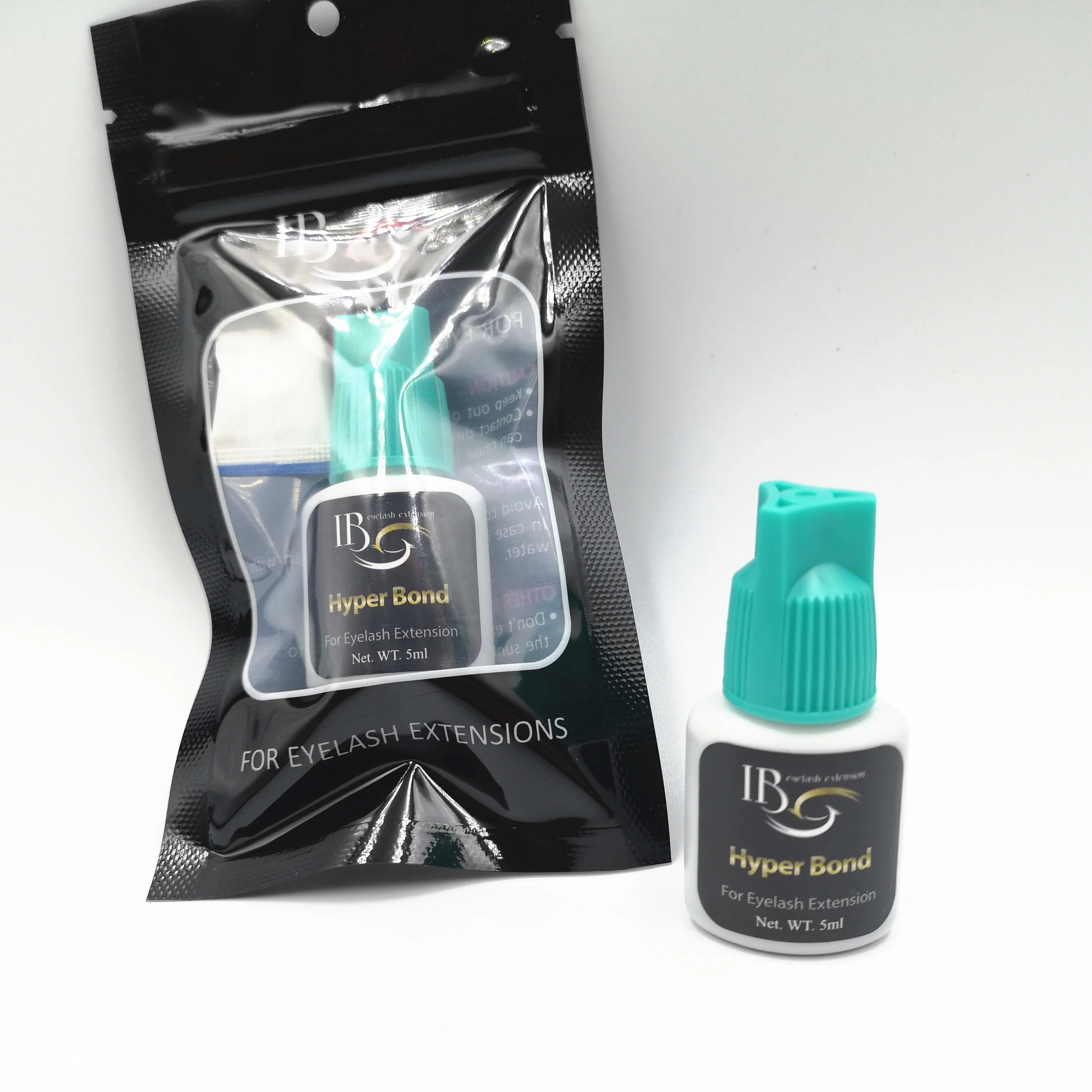 2 бутылки Корея IB ibeauty Hyper Bond 0,5 s клей быстрое высыхание клей для ресниц синяя кепка циан 5 мл