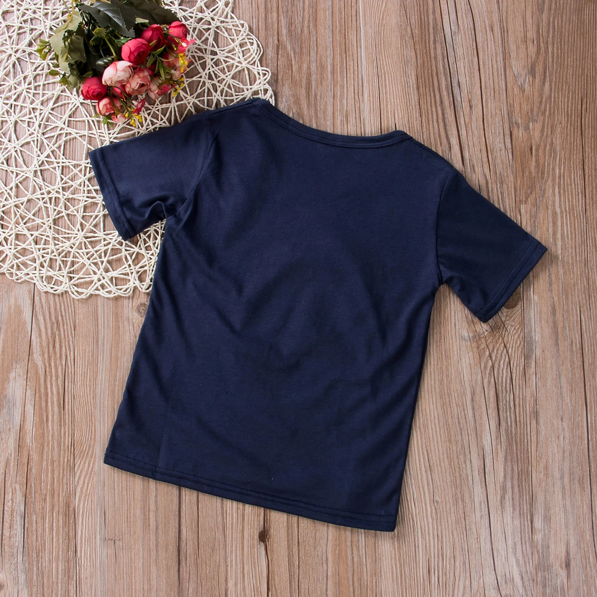 Короткая футболка для маленьких мальчиков и девочек с принтом звезды блузка