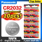 Аккумуляторы PANASONIC 2020, 10 шт., 3 в, CR2032 CR 2032, батарейки, часы, калькулятор, компьютер батарейка для материнской платы
