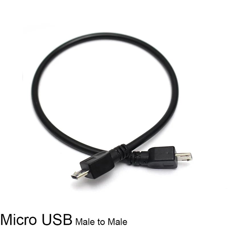 

1pcs 25cm Micro USB Male To Micro Male 5Pin Converter OTG Adapter Data Cable