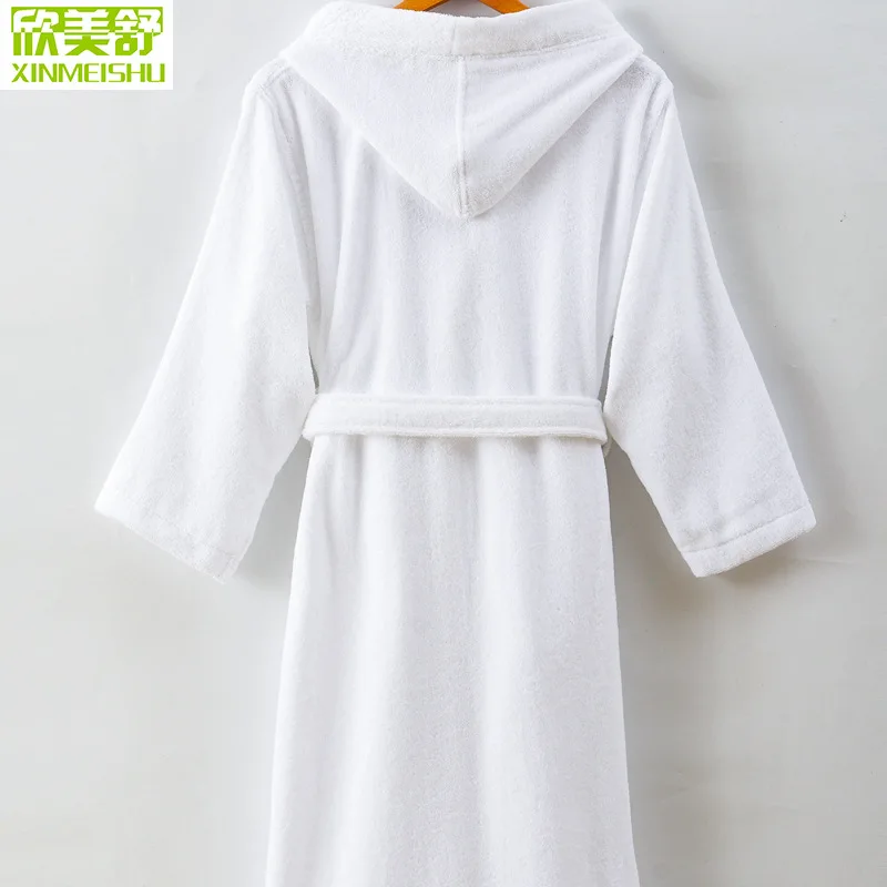 Банный халат для мужчин и женщин Осень-зима 100% хлопок полотенце ночная рубашка с