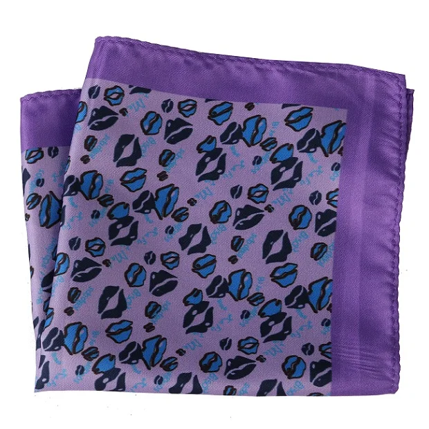 DPH185 Pocket Square Портной Смит Мужские карманные квадраты с принтом губ Цветочный Пейсли бизнес полотенце для сундуков Карманный платок носовые платки шарфы - Цвет: DPH185 Pocket Square