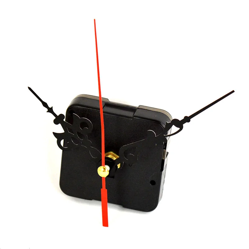 

Part Kit DIY Quartz Hands Silent Tools Clock Movement Black and Red Mechanism
