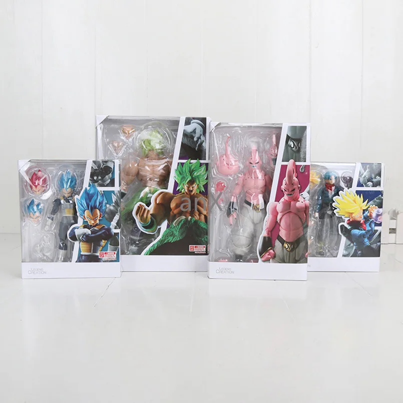 19 см SHF Dragon Ball Аниме Супер Вегета ПВХ модель игрушки Broli Majin Buu Vegeta Trunks экшн фигурка