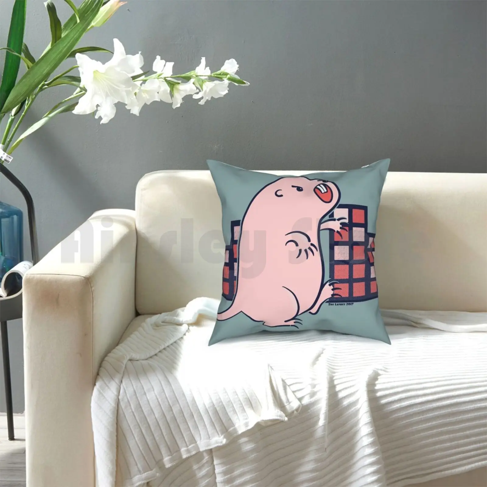 Детская мягкая подушка для Кротов крыс