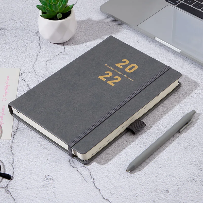 

2022 Time 365 days Schedule Book A5 Newest PU Notepads Creative Planner Reminder Timetable Desk Dates Diary planner 2021 New