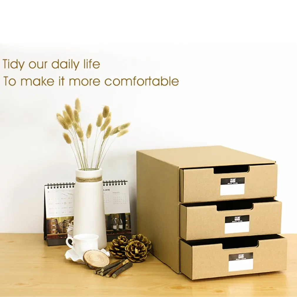 Органайзер TIANSE для дома и офиса многослойный шкаф хранения документов из крафт