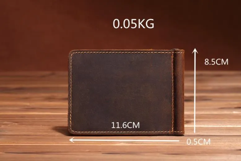 Тонкий мужской держатель для кредитных карт модные мужские кошельки кожаный