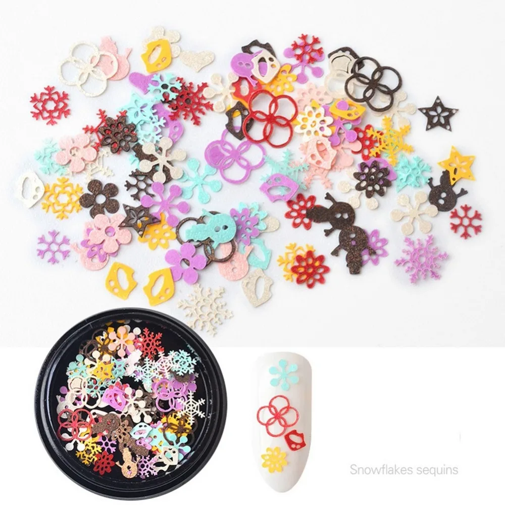 Emulational Manicure Butterfly Decals Nail Art Decoration Sequins Charm Forest Series Flamingo Flower Accessories Designs | Красота и
