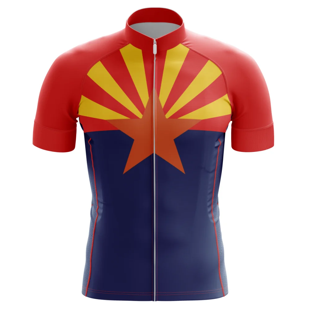 

HIRBGOD 2020 New Arizona Men's Cycling Jersey National Flag Print Short Sleeve Bike Shirt Anti-sweat Riding Clothing,TYZ224-01