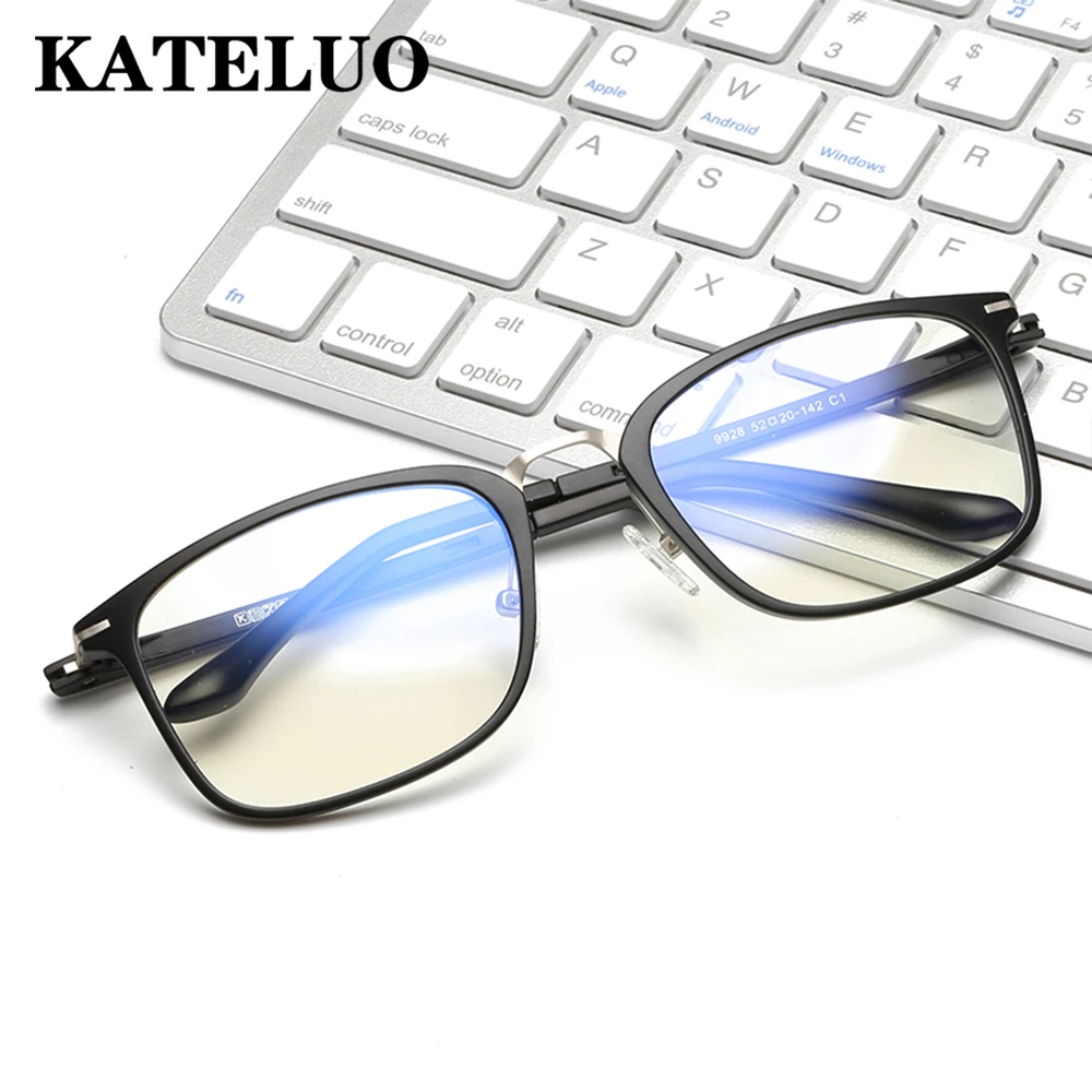 

KATELUO Computer Glasses Anti Blue Light Laser Ray Fatigue Radiation-resistant Transparent Goggles Eyeglasses Frame Eyewear