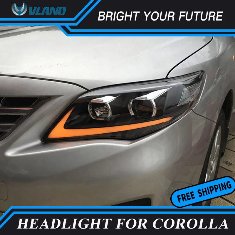Светодиодная лента Автомобильная головная лампа для Toyota Corolla Altis головной