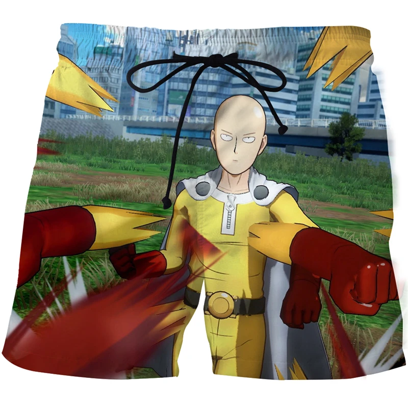 

Men's clothing Cartoon Anime character graphic printed 3d beach shorts men swimsuit board shorts Casual Loose quick-drying pants