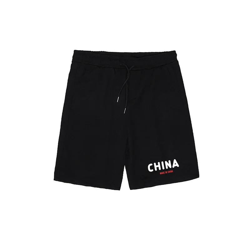 

Summer Ins Hong Kong Style Letter Printed Shorts Men's Korean-Style Fashionable Loose Casual Student 5 Points Tighten Rope
