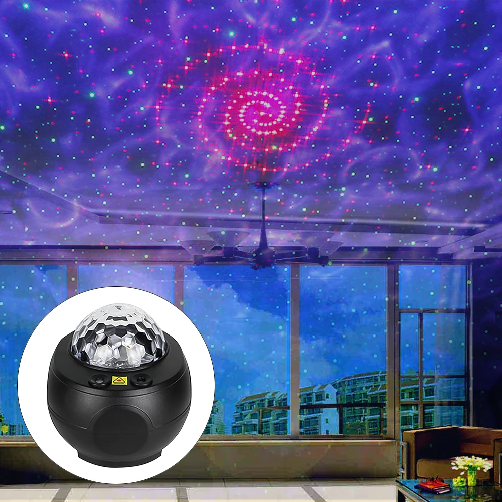 

LED Projection Star Night Light Projector Lamp Star With Remote Control Bluetooth Speaker Universe Night Sky For Indoor Kid Gift