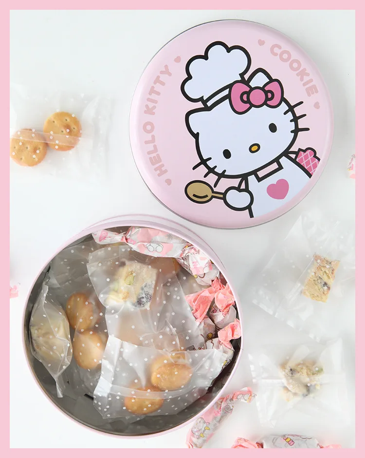 HELLO KITTY Nougat конфеты, печенье Железный Круглый ящик KT7065 приспособления для выпечки инструменты для украшения торта трафарет для выпечки