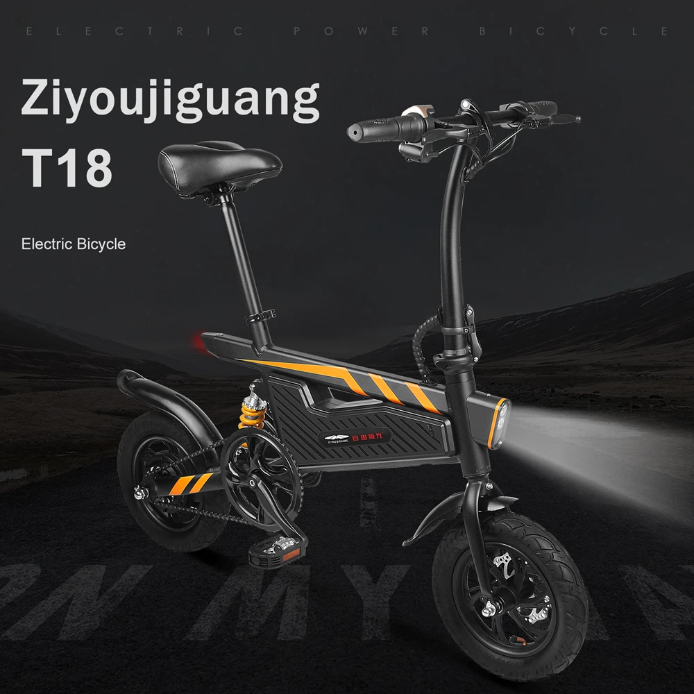 T18 Электрический велосипед 12 дюймов складной мощный электрический E Bike 250 Вт мотор