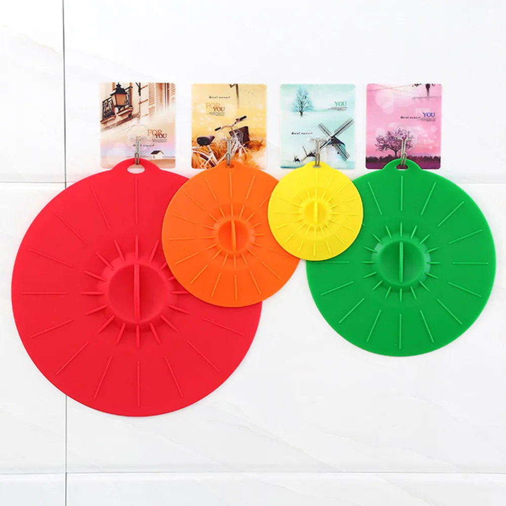 5 шт./компл. силиконовые крышки для пищевых продуктов гибкие чашек стеклянная