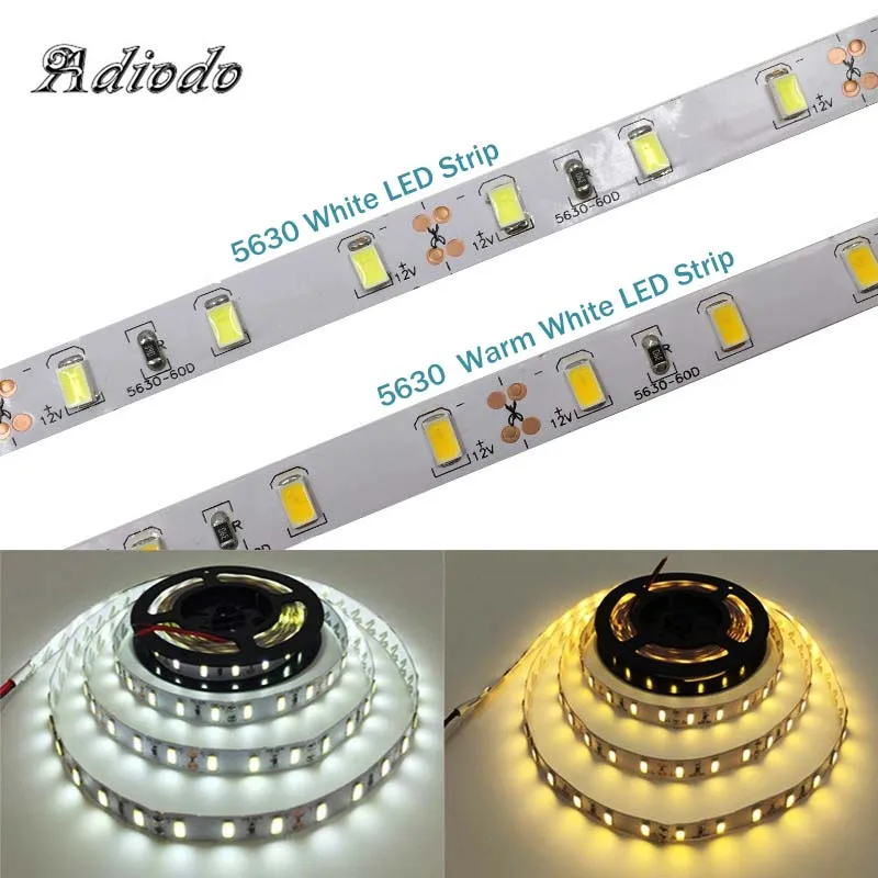 DC12V SMD5630 настенный светильник 300 светодиодный гибкая лента 5 м|Светодиодные ленты|