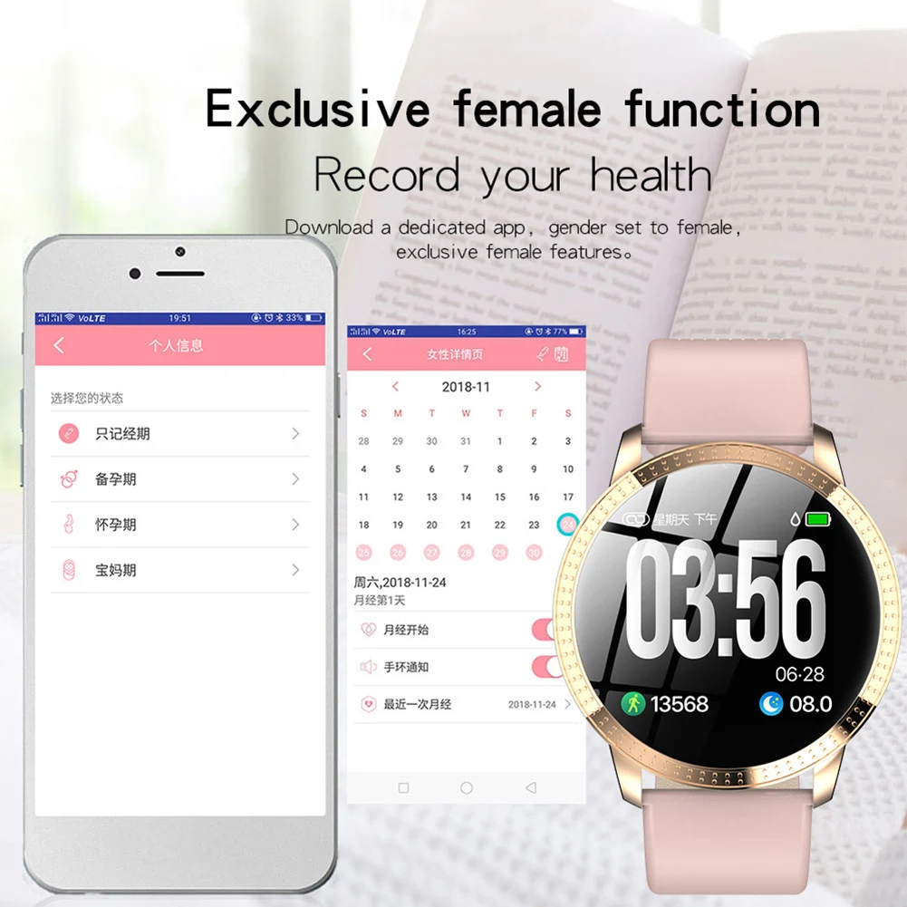 Смарт-браслет с измерением артериального давления фитнес-Трекинговые часы