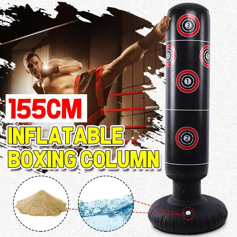 

Boxing Column Inflatable Boxing Punch Bag Inflatable Kickboxing Bag for Stress Relieve Sport For Children Adult Tumbler Sandbag