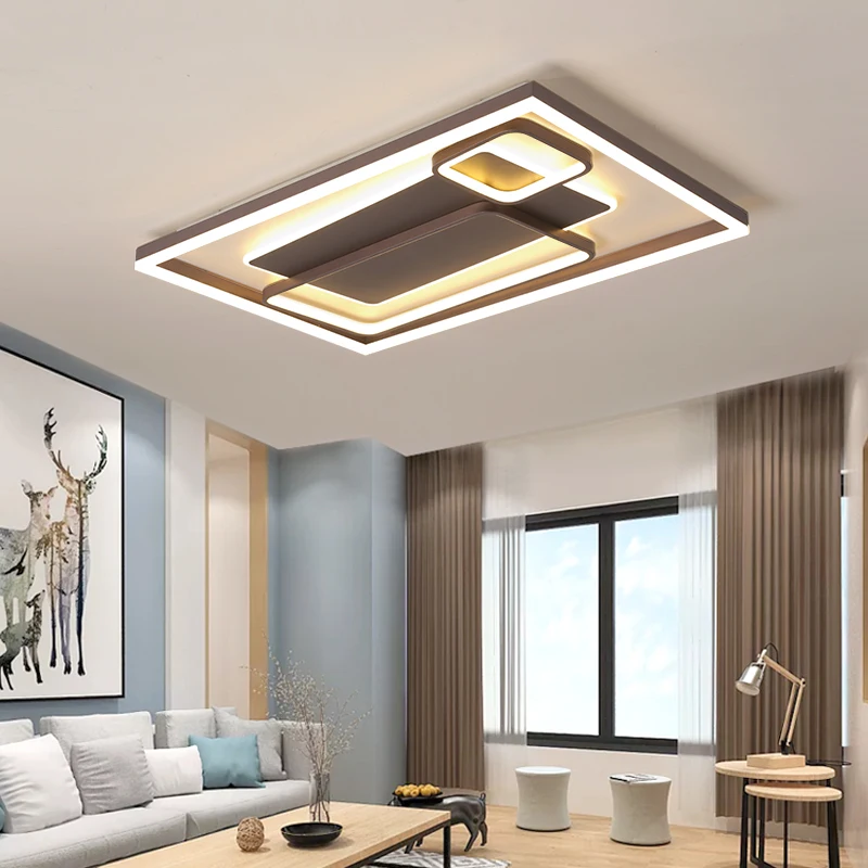 Современные светодиодные люстры освещение для поверхностного монтажа лампа