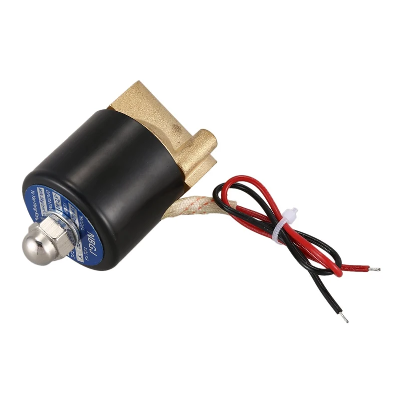 1/4 &quotDC12V латунь Соленоидный клапан вода газ NC 5 ~ 100C Новый| |