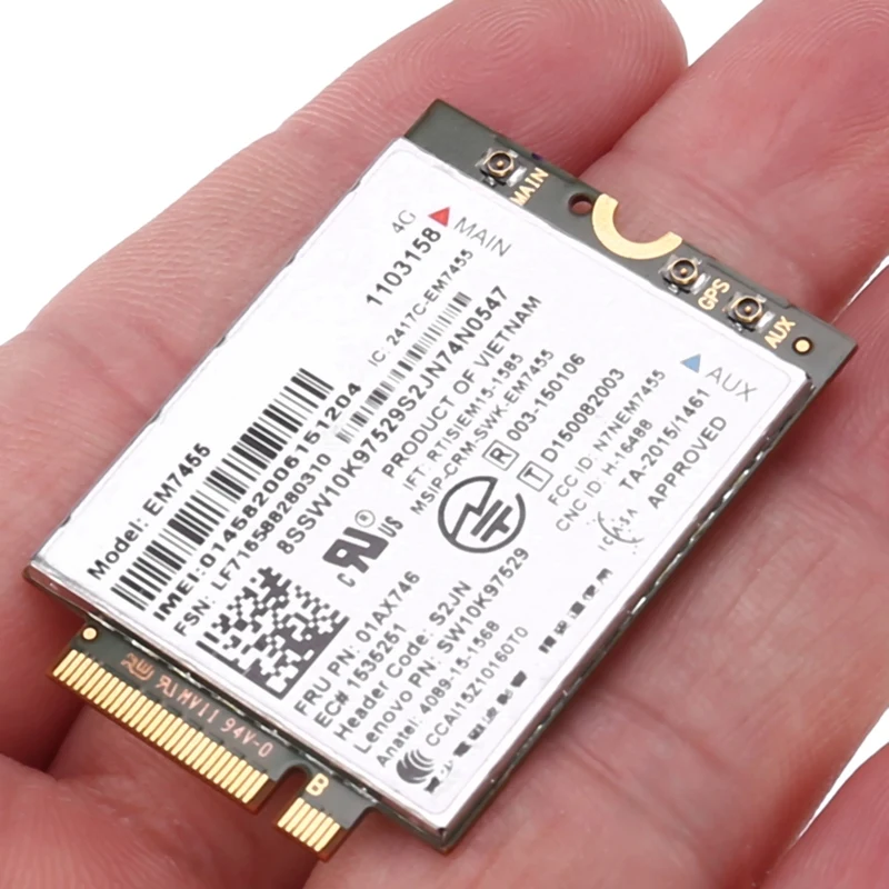 

EM7455 WiFi Card FRU 01AX746 LTE 3G 4G Card for Thinkpad X1 Carbon 5Th Gen X270 T470 T470S T470P T570 L570 L470 P51 P71