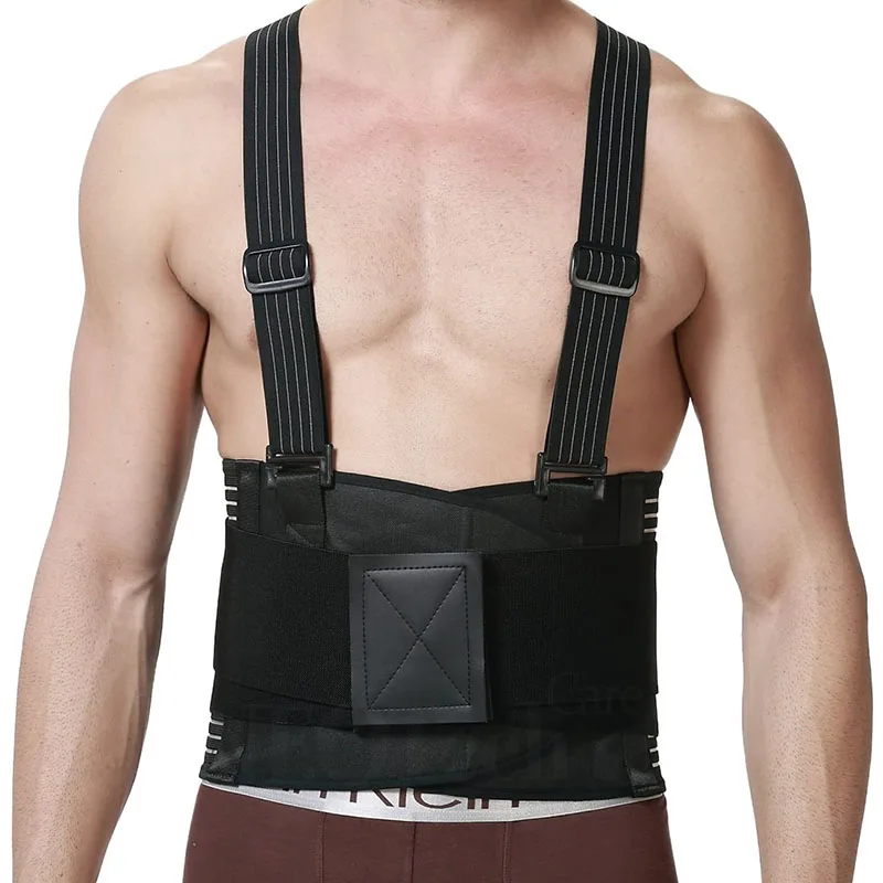 Подтяжки для спины мужчин регулируемые съемные плечевые ремни Поясничный