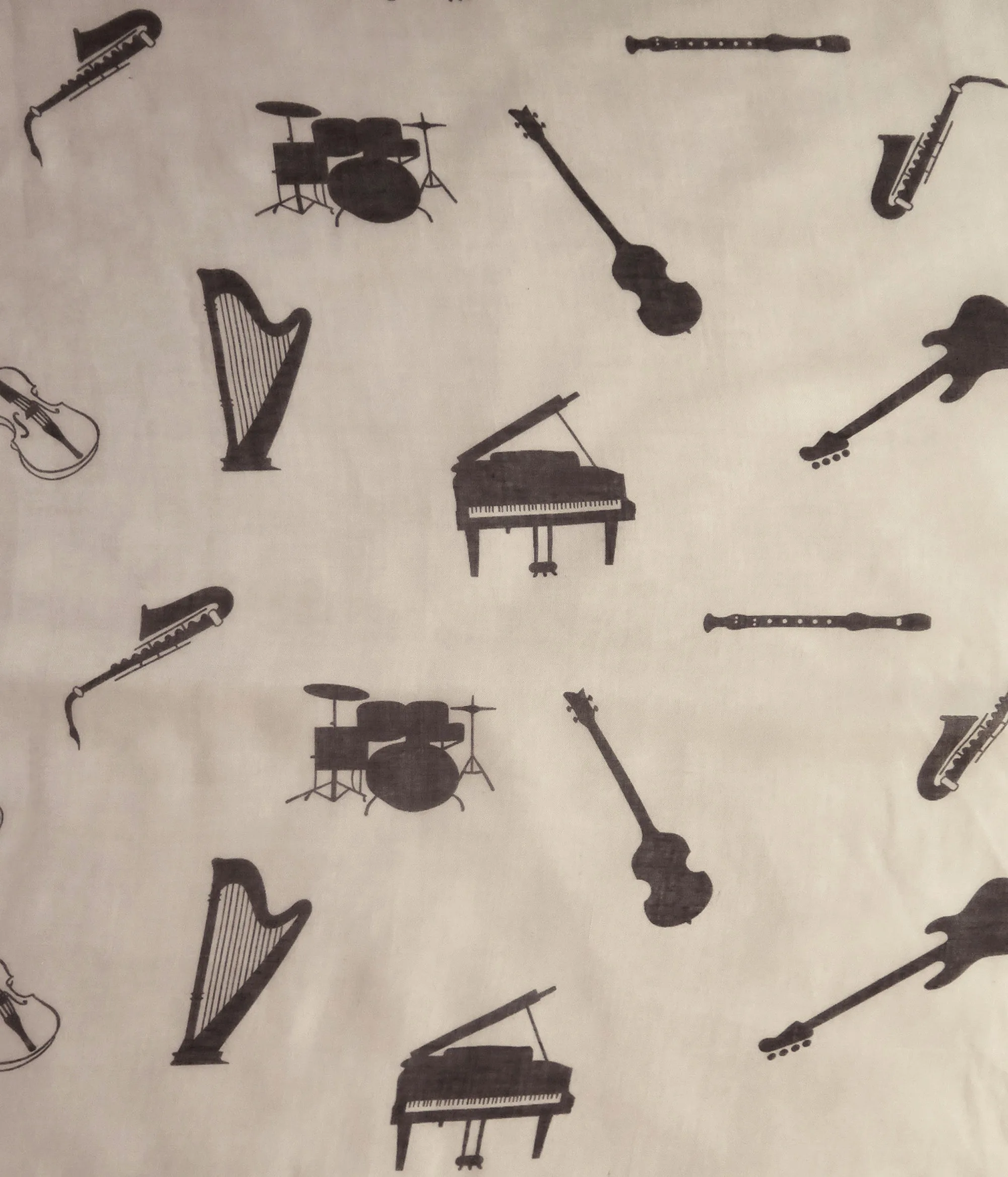 Женские шарфики и шали музыкальные инструменты для гитары пианино скрипки