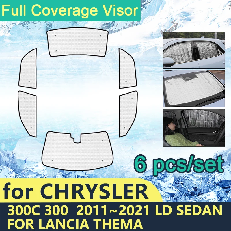 

Full Cover Sunshades For Chrysler 300C 300 C 2011~2021 LD For Lancia Thema Sedan Car Windshield Accessories Visor Sun Protection