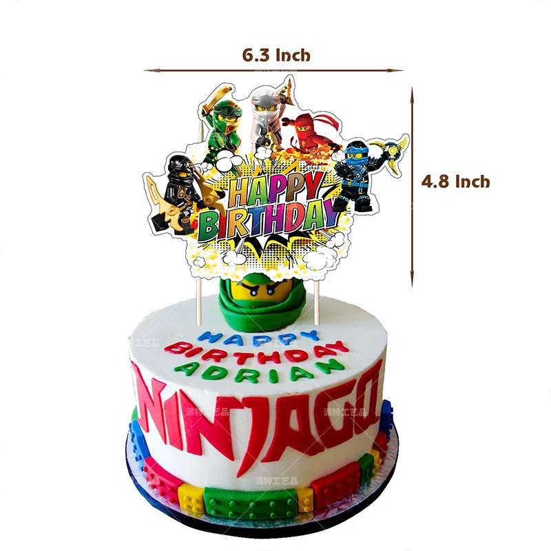 Новинка украшение для вечерние ниндзя латексные шары Legoing Ninjago Balons баннер на день