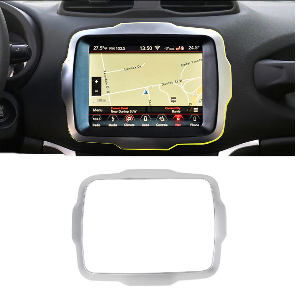 8 4 дюймов GPS навигации декоративная накладка для Jeep Renegade 2018 2019 2020 интерьер