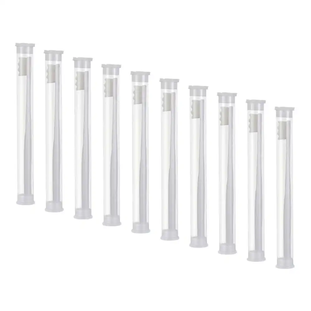 

10 Pcs Portable Ultra-fine Toothbrush Super Soft Hair Brushes Holder Deep Cleaning Brush Oral Care Tools Dental Care Supplies
