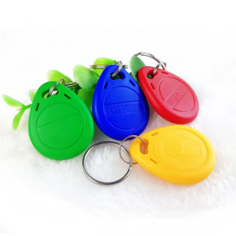 KinJoin 10Pcs 125khz ID Badge Keyfob RFID Tag Tags llavero Porta Chave Card Sticker Key Fob Token Ring Proximity Chip | Безопасность и