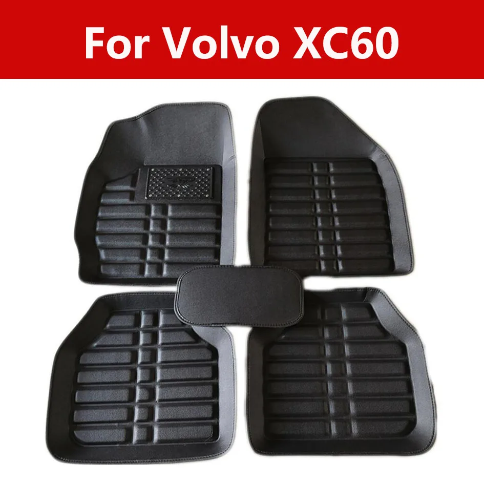 Водостойкие коврики Cusom из искусственной кожи для автомобиля Volvo Xc60 Премиум