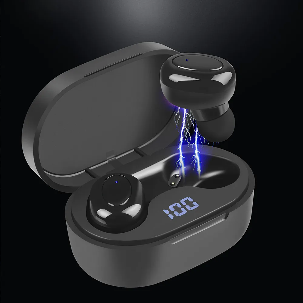 Светодиодный Дисплей наушники-вкладыши TWS Bluetooth 5 0 наушники с микрофоном