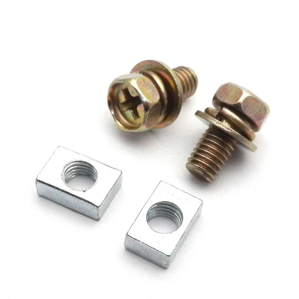 

2Pcs/Set Universal Steel Motorcycle Scooter ATV Dirt Bike Battery Terminal Nut And Bolt Screws M5x10mm 4/5Ah Batteries Accessory