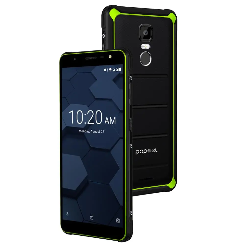 Глобальная версия Poptel P10 прочный смартфон 5,5 дюймов Восьмиядерный android 8,1 4 Гб+ 64 Гб NFC разблокированные телефоны экономичный телефон