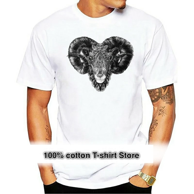 

2021 Summer Men T Shirts Newest Fashion Constellation series Design Aries T-Shirt Short Sleeve Tops Cool Male Tee