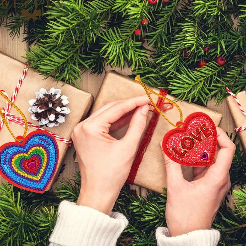 20 шт. мини ручной работы поздравительные открытки Подвески односторонние 5D