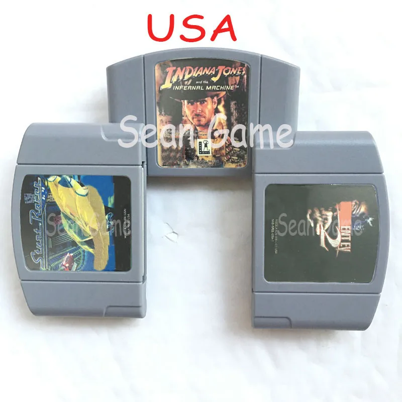 Американский картридж NTSC высокого качества с заказчиком Lndiana Jones и Lnfernal