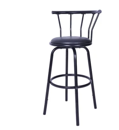 Ретро Железный барный стул обеденные стулья поворотные барные со спинкой и