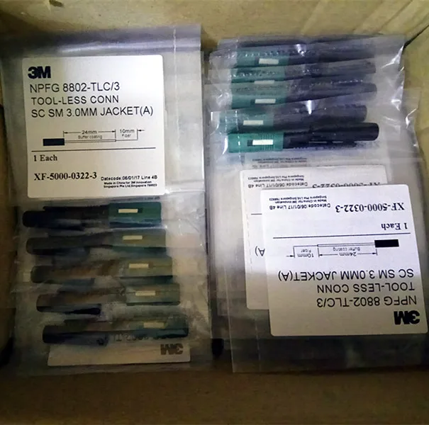 Good Quality 100PCS 3M SC APC 8802-TLC/3 Fiber Optic Fast Connector Singlemode fiber optic SC quick connector