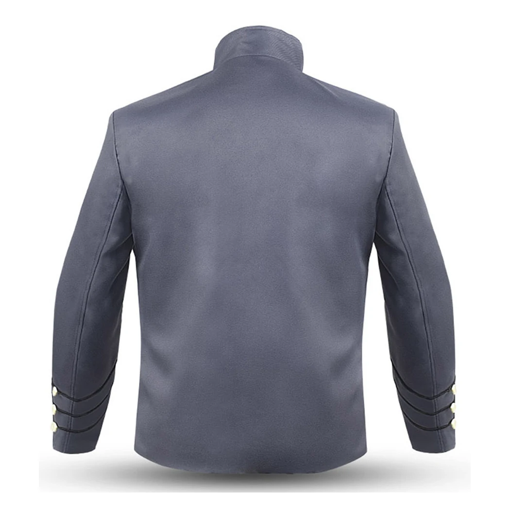 2019 готическое винтажное пальто Мужская Осенняя однотонная куртка мужская с