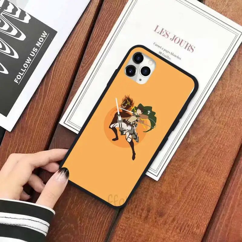 

Japan anime Attack on Titan Phone Case for iPhone 11 12 pro XS MAX 8 7 6 6S Plus X 5S SE 2020 XR