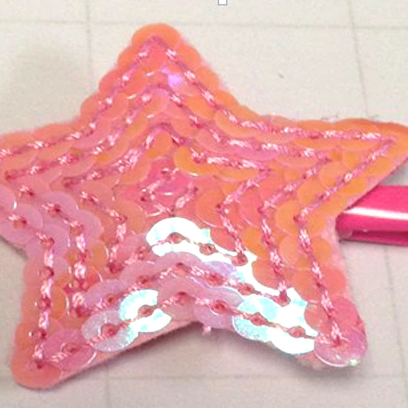 

F16 Sweet Sequin Star Baby Girls' Hairpin Hair Clips Grips Kids Hair accessories 023