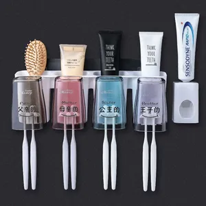 Выдавливатель для ванной комнаты, 2 шт.компл., аксессуары для ванной комнаты, органайзер для косметики, настенное крепление для ванной комнаты, дома