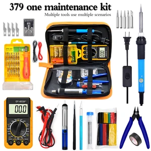 Термостат 60 Вт, 379, с переключателем, паяльник, мультиметр с цифровым дисплеем, набор для ремонта и сварки электрика