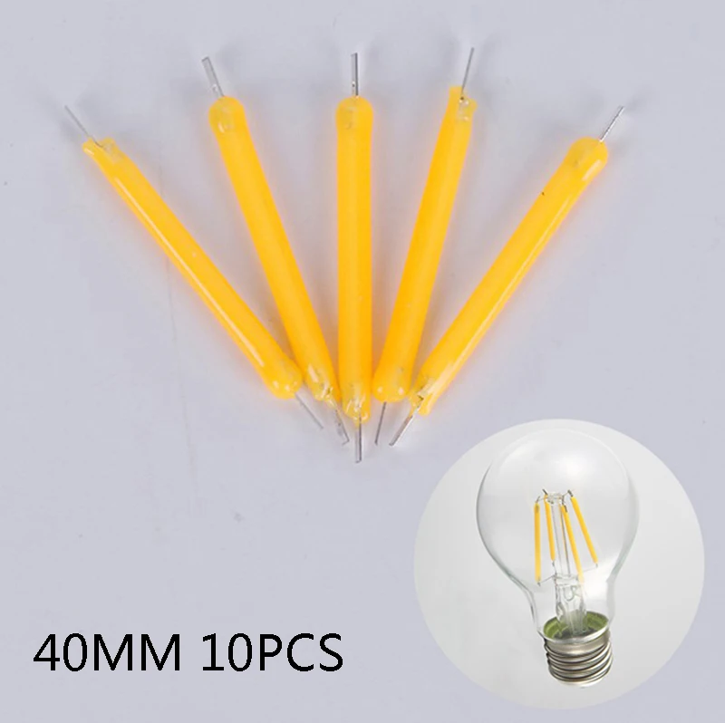 

10pc 40MM Bulb Filament Lamp Parts LED Light Accessories Diodes Filame